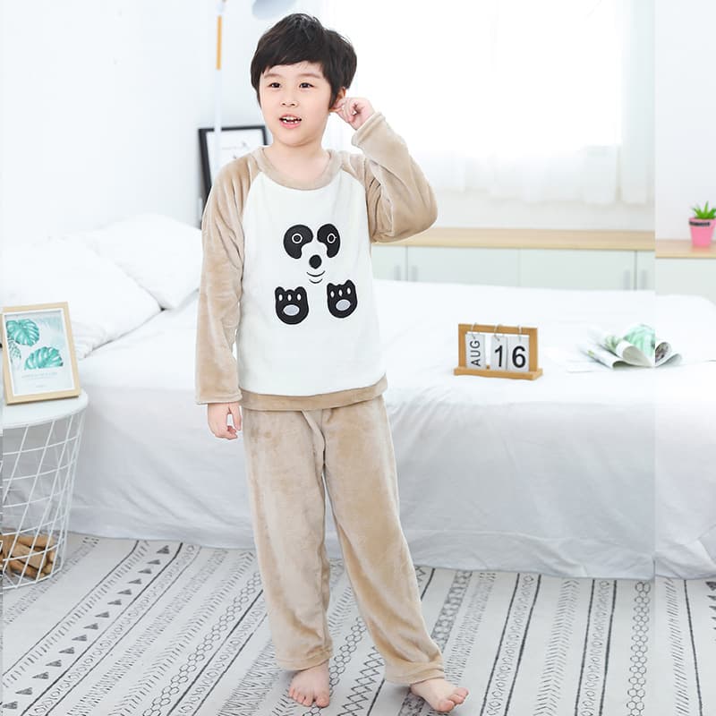 子どもパジャマ 子どもパジャマ もこもこサッカーボール柄パジャマ上下セット