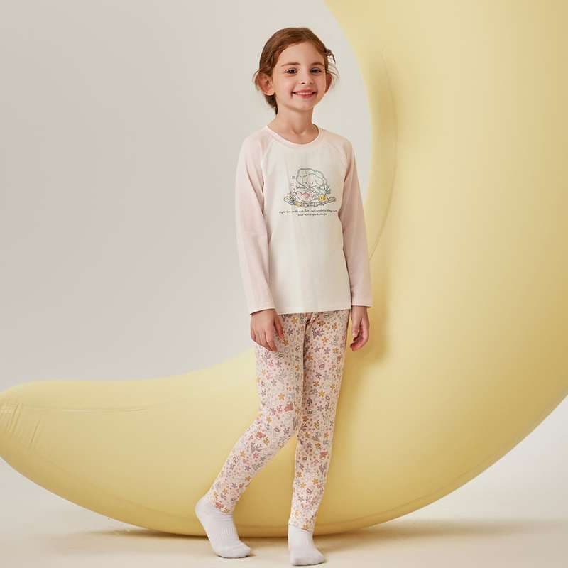 子どもパジャマ おやすみフローラルワンピース