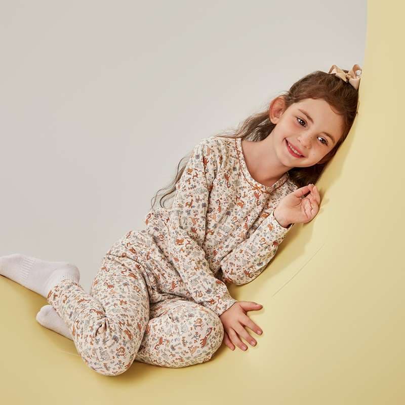 子どもパジャマ おやすみフローラルワンピース