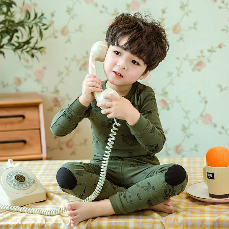 子どもパジャマ おうちくつろぎ はたらくくるまパジャマ