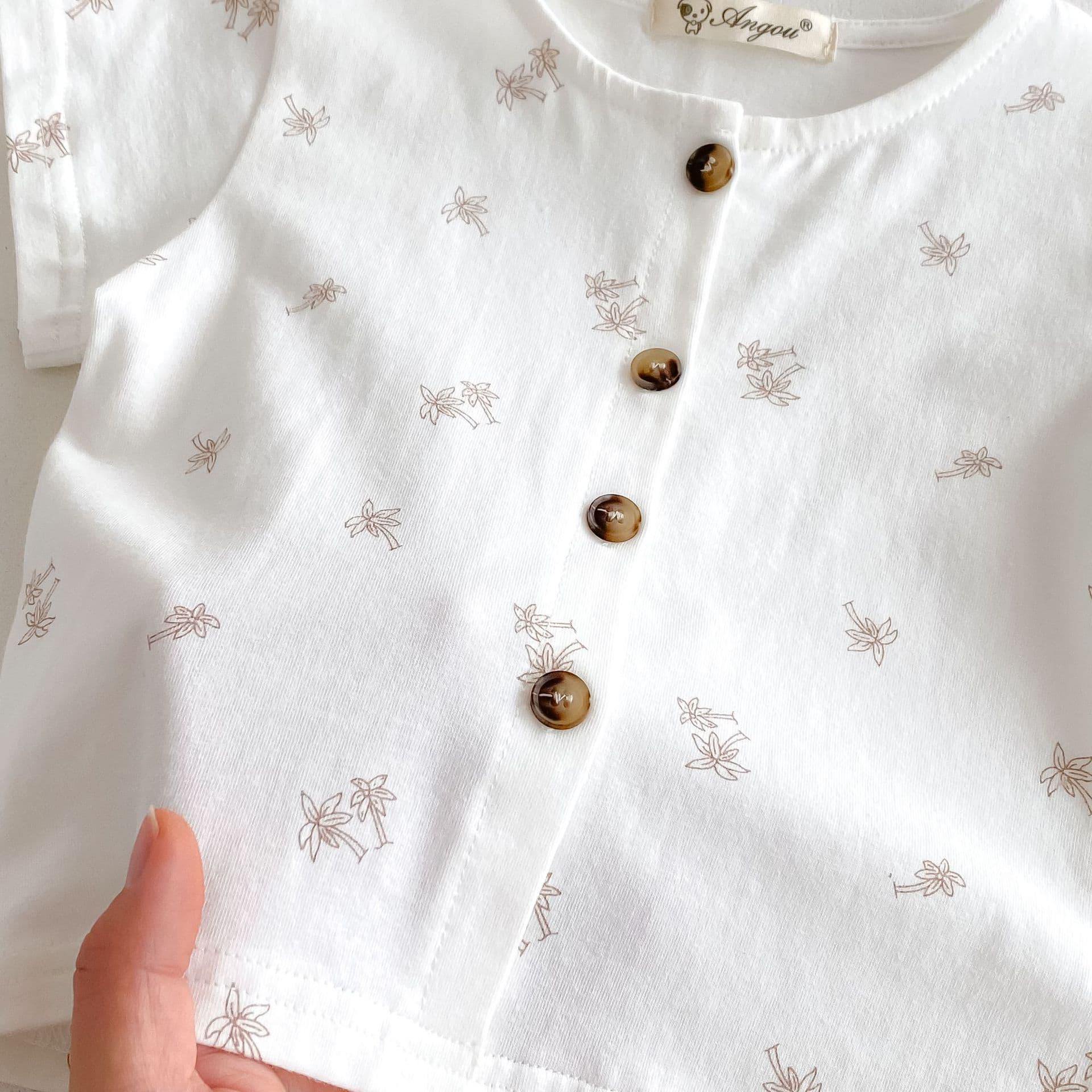 子どもパジャマ 小花刺繍セパレートパジャマ