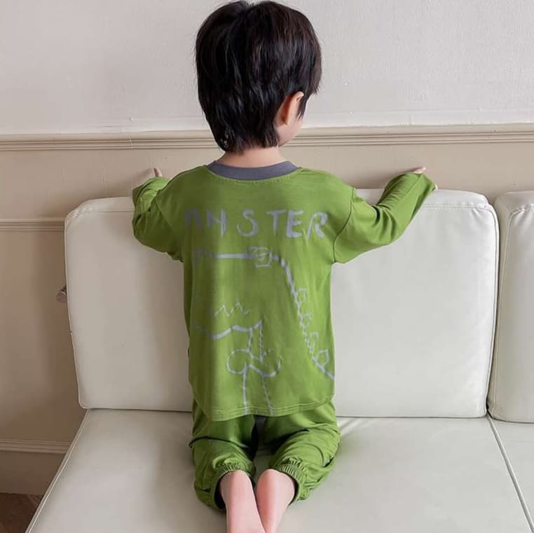 子どもパジャマ 恐竜モンスターキッズルームウェア