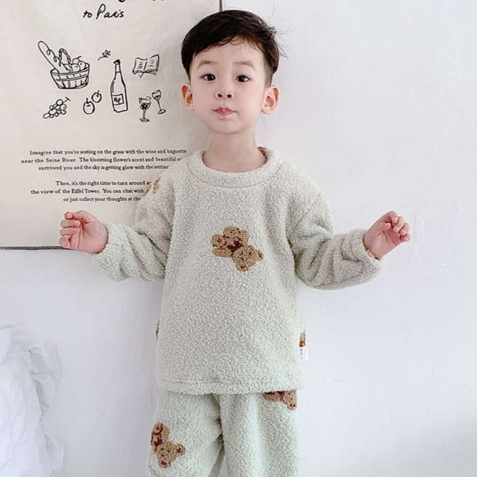 子どもパジャマ もこもこアニマル柄のおやすみウェア