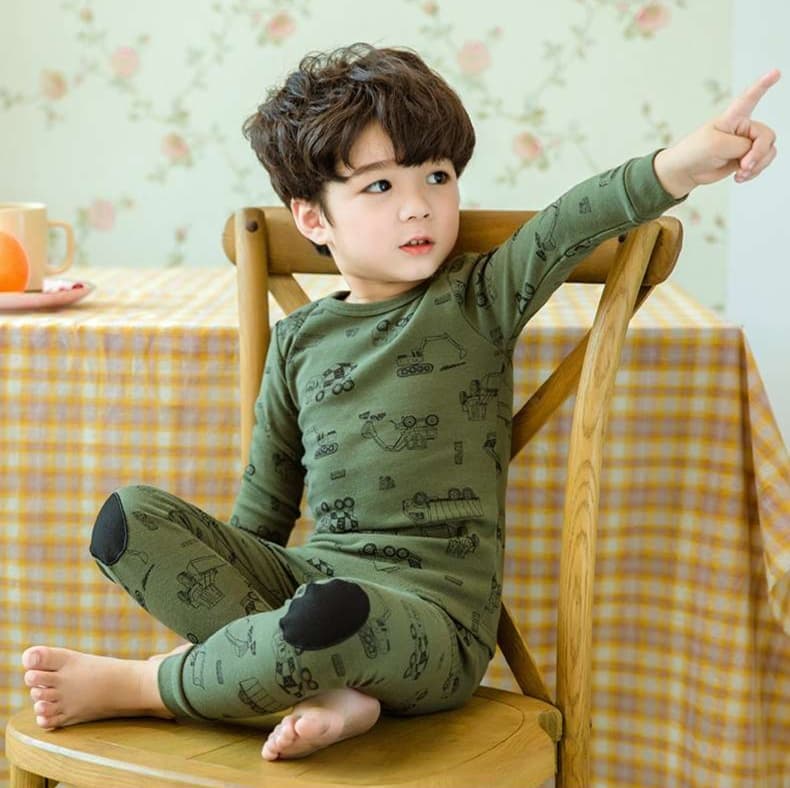 子どもパジャマ おうちくつろぎ はたらくくるまパジャマ