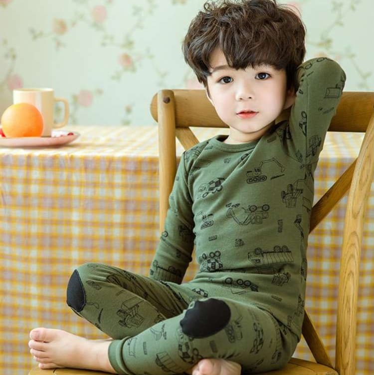 子どもパジャマ おうちくつろぎ はたらくくるまパジャマ