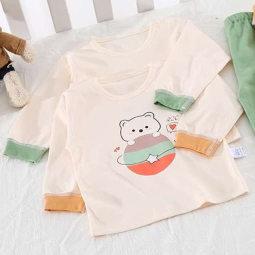 子どもパジャマ やわらか素材のくまさんパジャマ