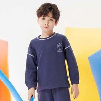 子どもパジャマ やわらか素材のお家着上下セット