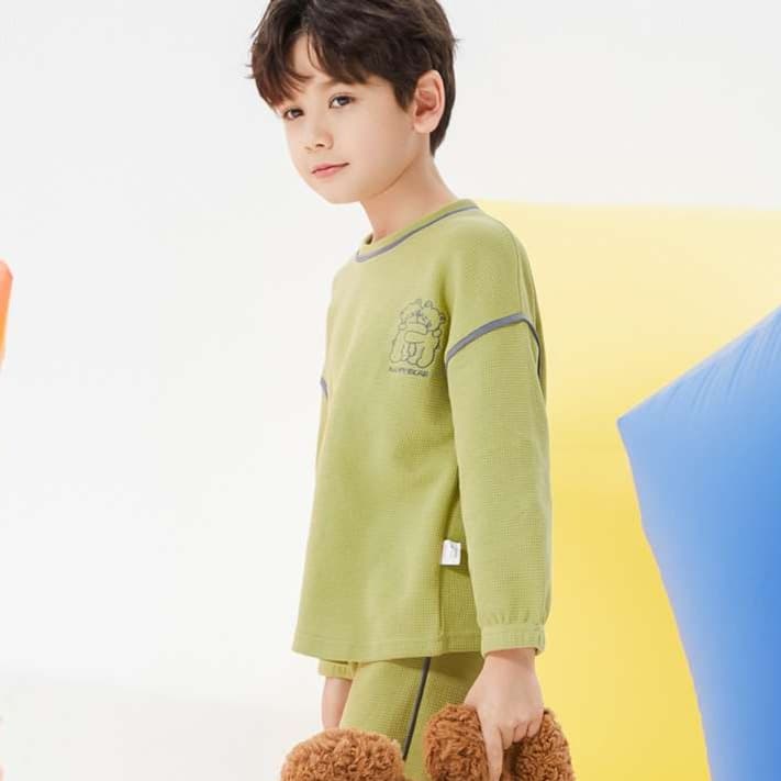 子どもパジャマ やわらか素材のお家着上下セット