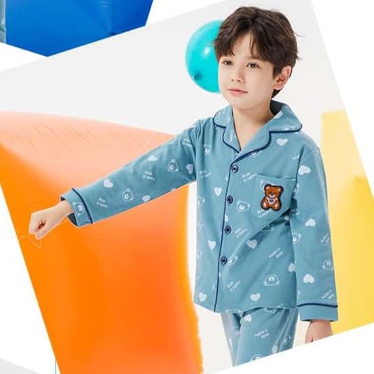 子どもパジャマ どうぶつ柄わくわくパジャマセット