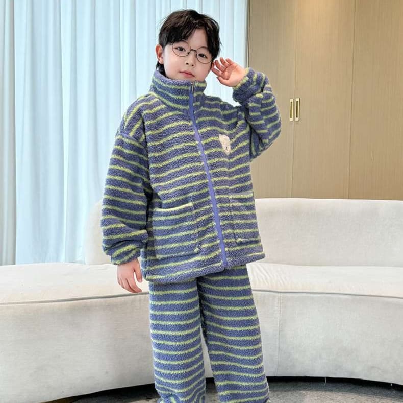 子どもパジャマ もこもこ くまさん パジャマ