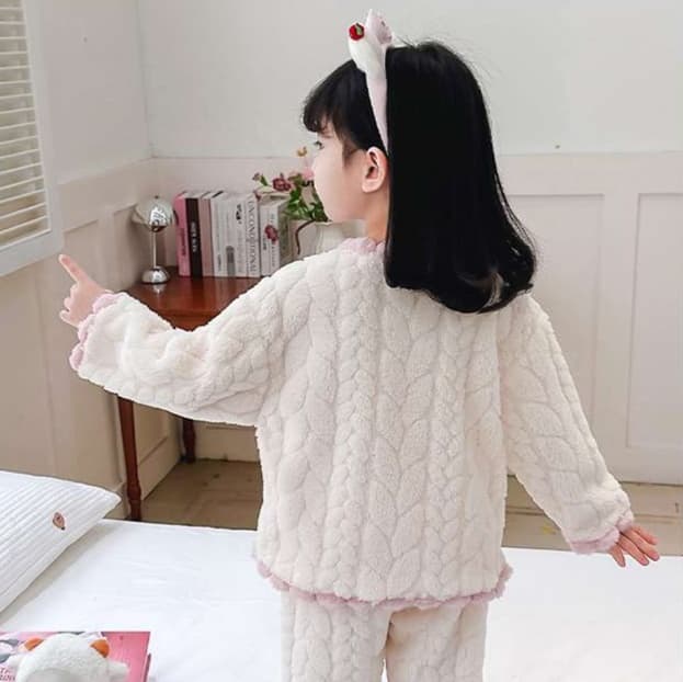 子どもパジャマ もこもこうさぎ おやすみパジャマ