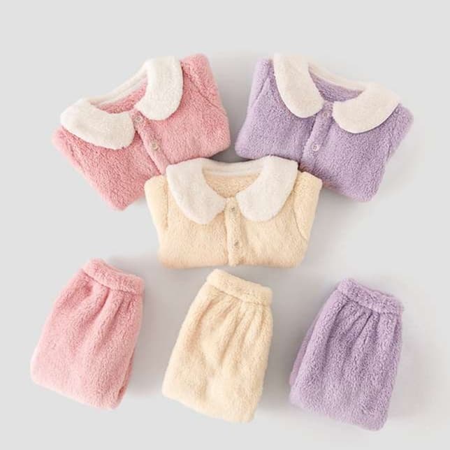 子どもパジャマ ふわもこウサギの子供用おやすみウェア