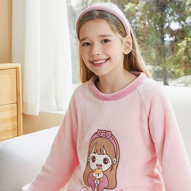 子どもパジャマ ふわもこ お姫様 ルームウェア