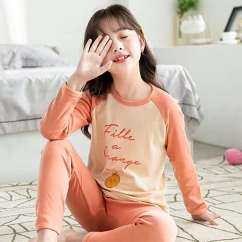 子どもパジャマ おしゃれ女児パジャマ のびのびルームウェア