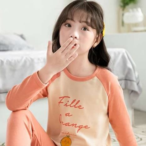 子どもパジャマ おしゃれ女児パジャマ のびのびルームウェア