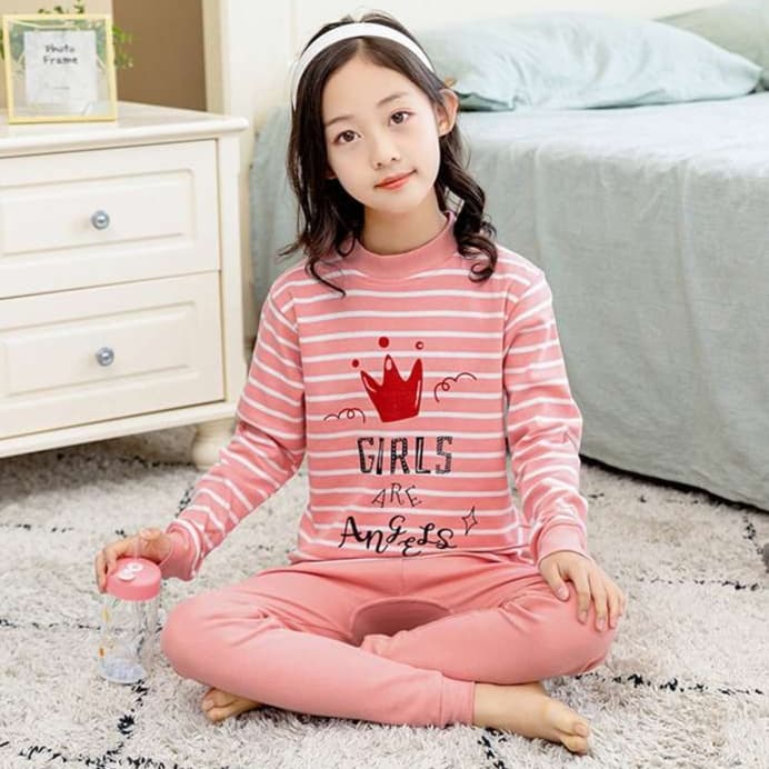 子どもパジャマ おしゃれ女児パジャマ のびのびルームウェア