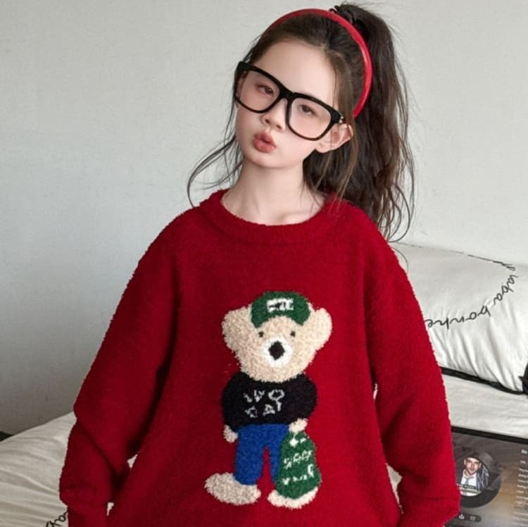 子どもパジャマ もこもこクマちゃんあったかパジャマ