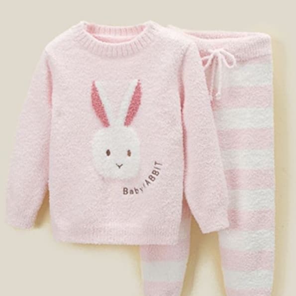 子どもパジャマ うさぎさんもこもこルームウェア
