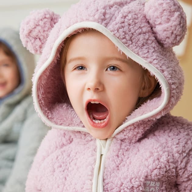 子どもパジャマ もこもこ くまさん おやすみルーム着