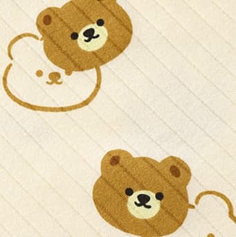 子どもパジャマ ふわもこ くまさん リブ パジャマ