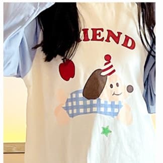 子どもパジャマ 可愛いフレンド柄 パジャマ 上下セット