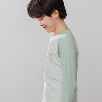 子どもパジャマ 水墨画風オリジナル長袖パジャマ