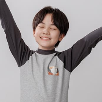 子どもパジャマ 水墨画風オリジナル長袖パジャマ