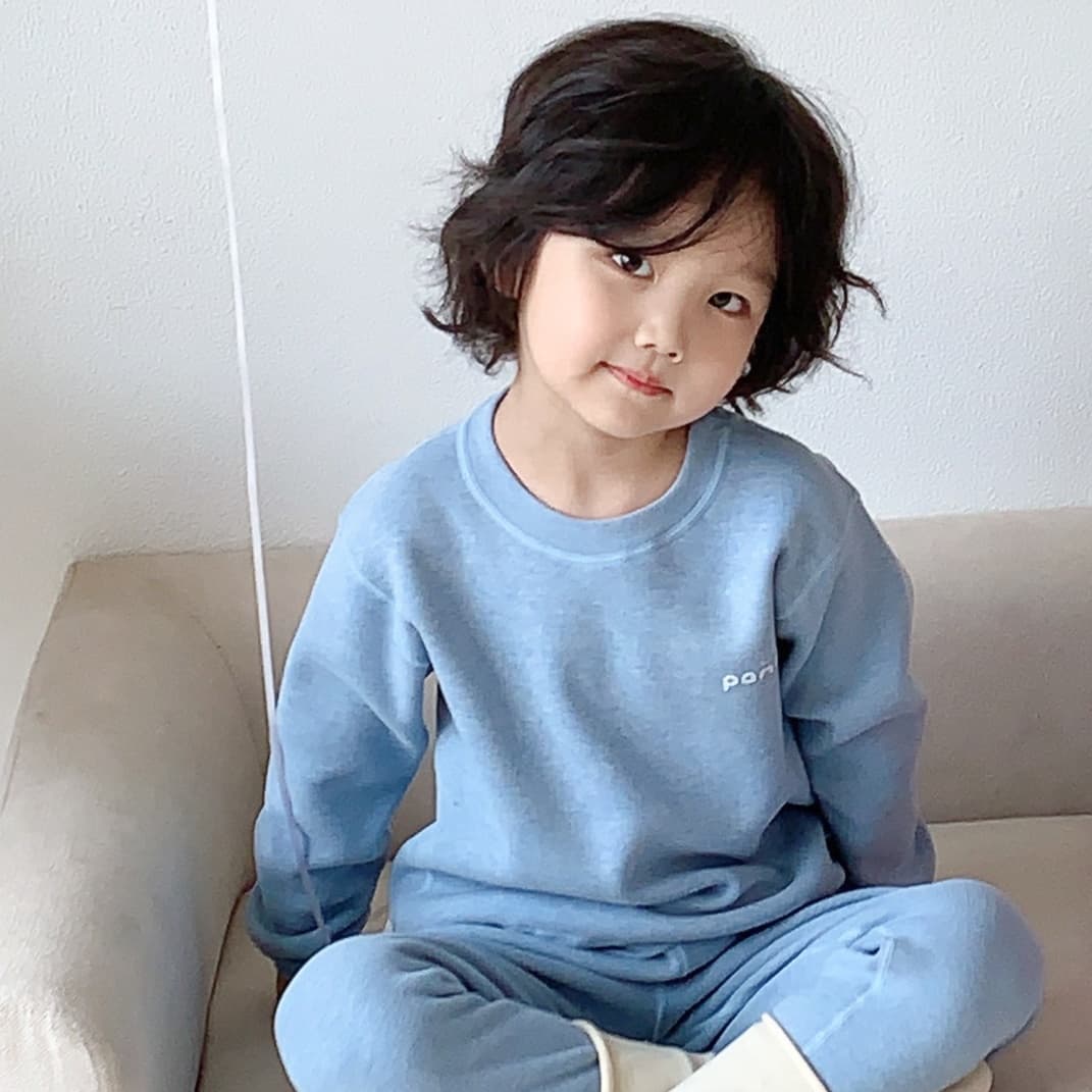 子どもパジャマ もこもこ着心地 上下セット
