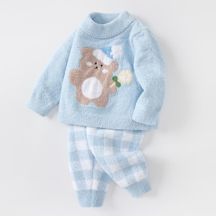 子どもパジャマ ふわもこクマさんおやすみパジャマ