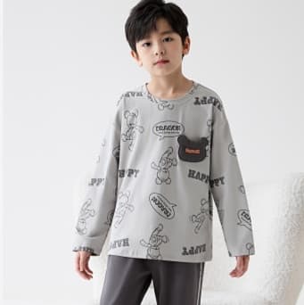 やわらか素材のくまさん子どもパジャマ