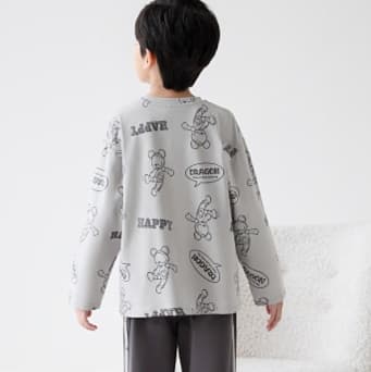 やわらか素材のくまさん子どもパジャマ