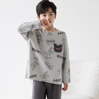 やわらか素材のくまさん子どもパジャマ