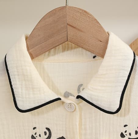 子どもパジャマ パンダ柄キッズ半袖パジャマ上下セット