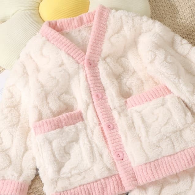 子どもパジャマ ふんわりもこもこ 冬のきのこパジャマ