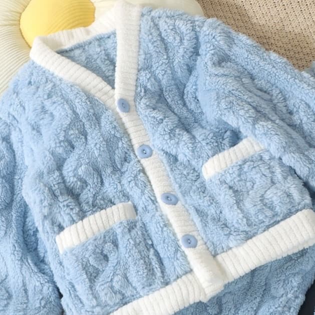 子どもパジャマ ふんわりもこもこ 冬のきのこパジャマ