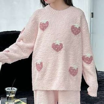 子どもパジャマ もこもこパジャマ上下セット