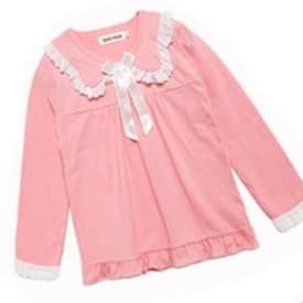 子どもパジャマ ふんわりレース付きおやすみウェア