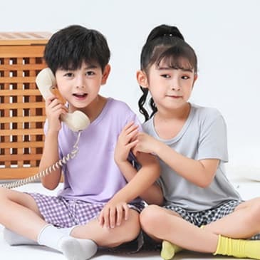 子どもパジャマ ふんわりギンガムルームウェアセット