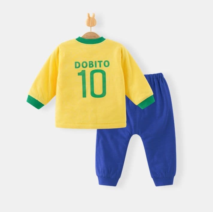 子どもパジャマ 子どもパジャマ サッカー少年パジャマ上下セット