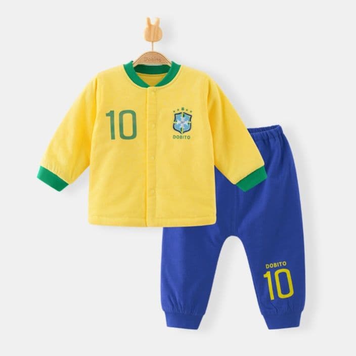 子どもパジャマ 子どもパジャマ サッカー少年パジャマ上下セット