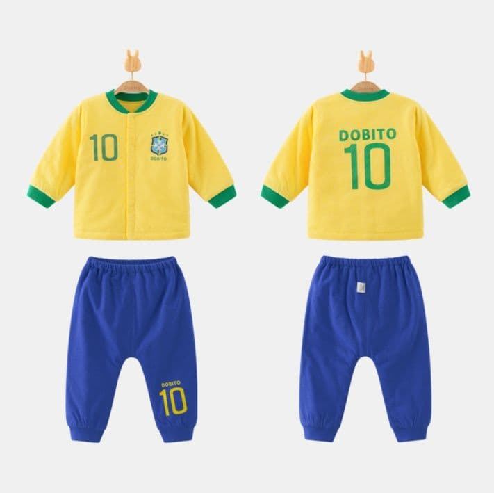 子どもパジャマ 子どもパジャマ サッカー少年パジャマ上下セット