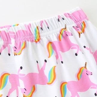 子どもパジャマ 子どもパジャマ 夢見る一角獣半袖パジャマセット