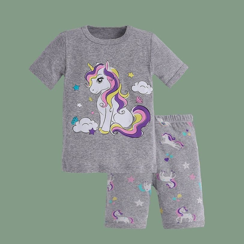 子どもパジャマ 子どもパジャマ ファンタジー人魚姫 半袖パジャマセット