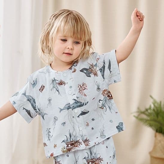 子どもパジャマ 子どもパジャマ 森の仲間たち ゆったりパジャマセット