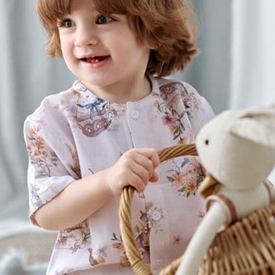 子どもパジャマ 子どもパジャマ 森の仲間たち ゆったりパジャマセット