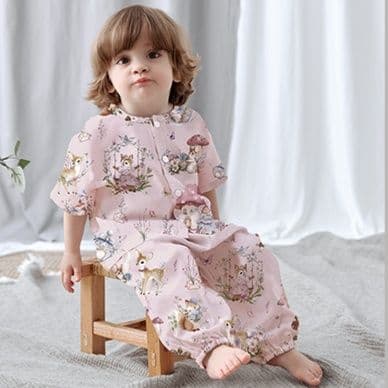 子どもパジャマ 子どもパジャマ 森の仲間たち ゆったりパジャマセット