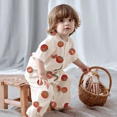 子どもパジャマ 子どもパジャマ 森の仲間たち ゆったりパジャマセット