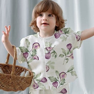 子どもパジャマ 子どもパジャマ 森の仲間たち ゆったりパジャマセット