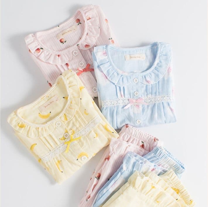 子どもパジャマ 子どもパジャマ さらさら二重ガーゼパジャマ