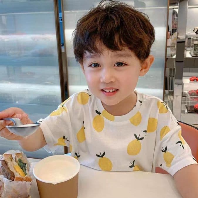 子どもパジャマ ポップ柄セットアップパジャマ
